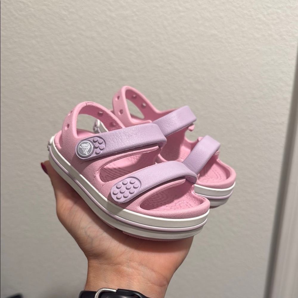 Kids Pink CROCS Sandals